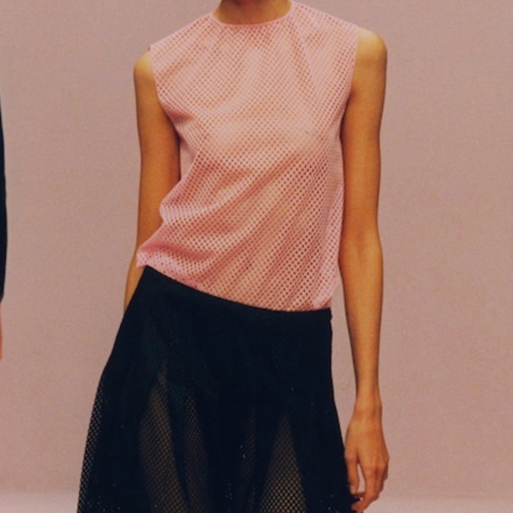 Vintage Miu Miu SS2000 pink mesh see-through tank top - Picture 3 of 3